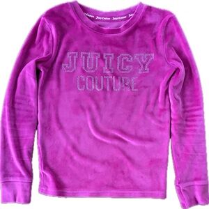 Juicy Couture  Hot Pink Long Sleeve Pajama Top